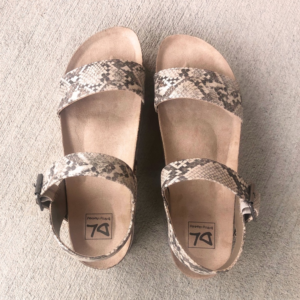 Snakeskin Print Palms Platform Espadrille Sandal By Chinese Laundry - Picture 7 of 11